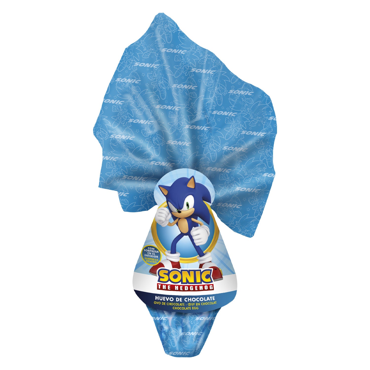 OEUFS DE PÂQUES EN CHOCOLAT SONIC 120GR