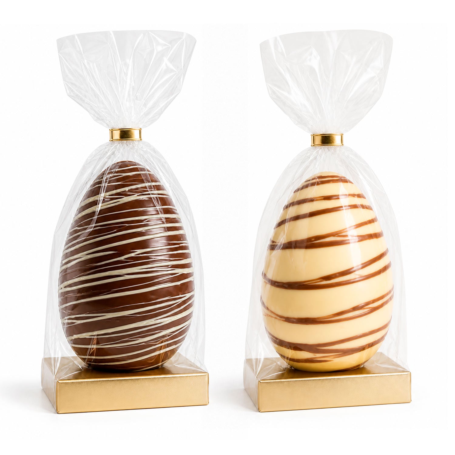 HUEVO DE CHOCOLATE 2 COLORES 200GR