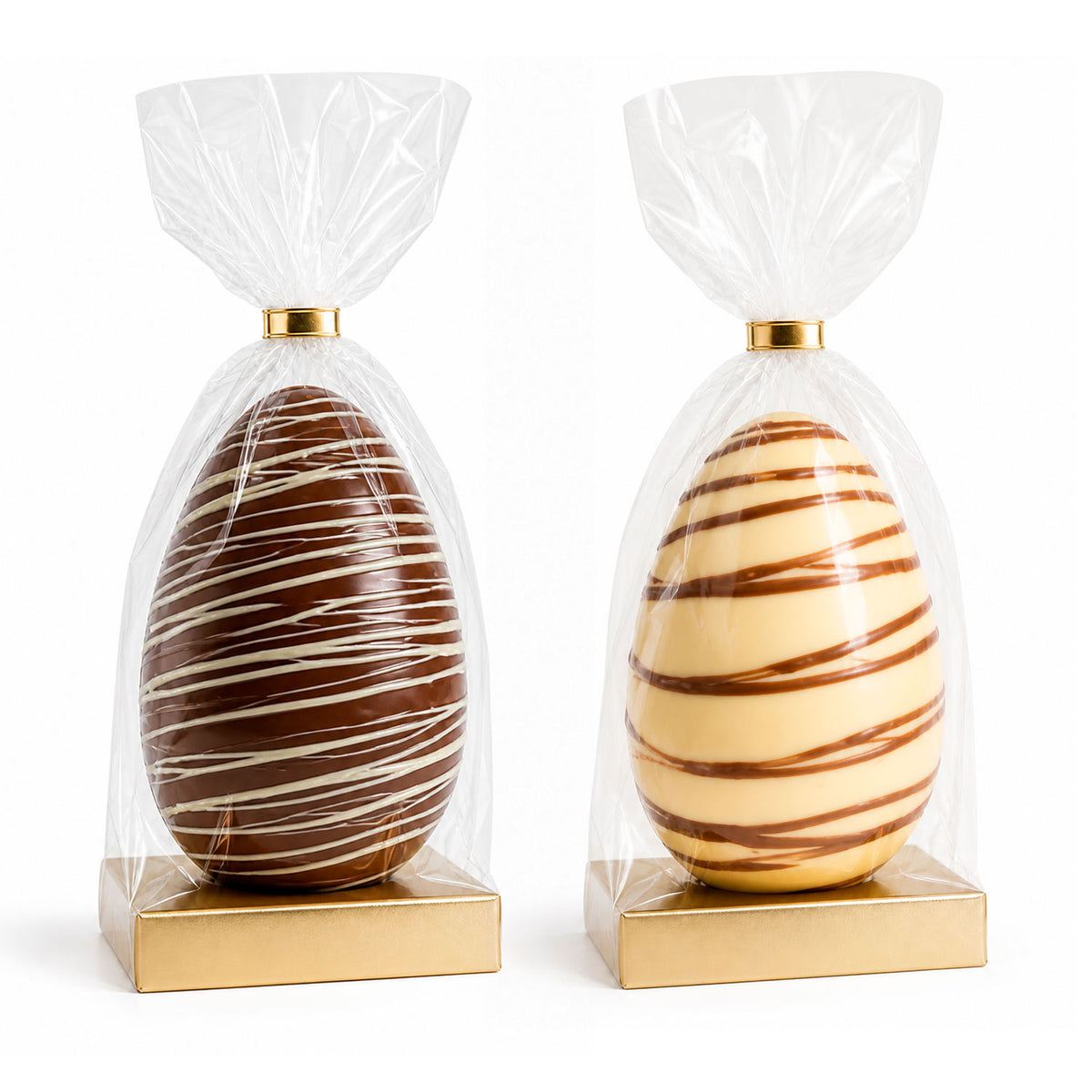 HUEVO DE CHOCOLATE 2 COLORES 200GR