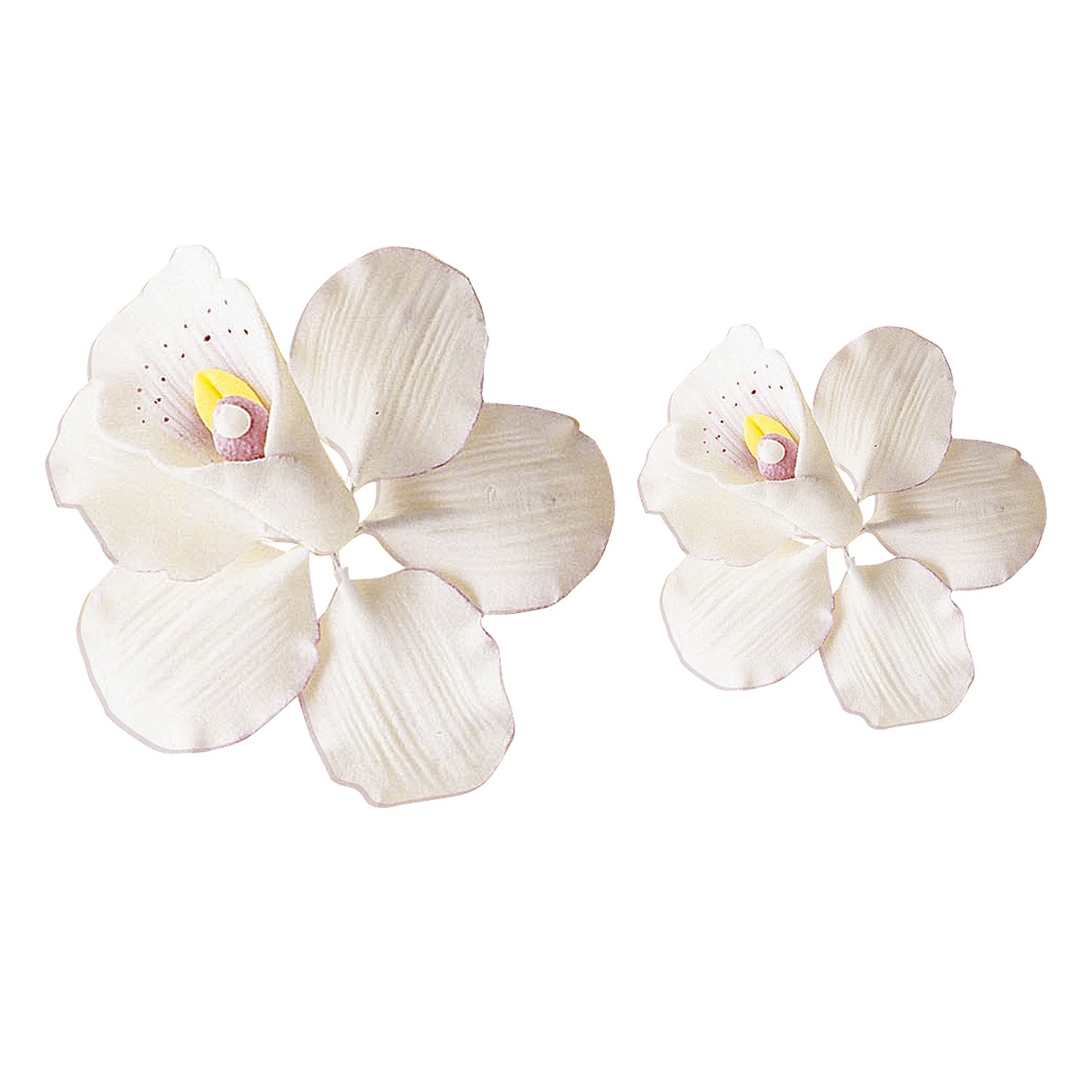 DECORAZIONE ZUCCHERO ASSORTIMENTO ORCHIDEE  9X9 | 6X6 CM