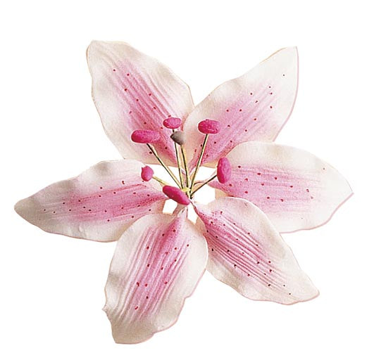 SUGAR DECORATION LILAC FLOWERS ASSORTMENT 8X8CM