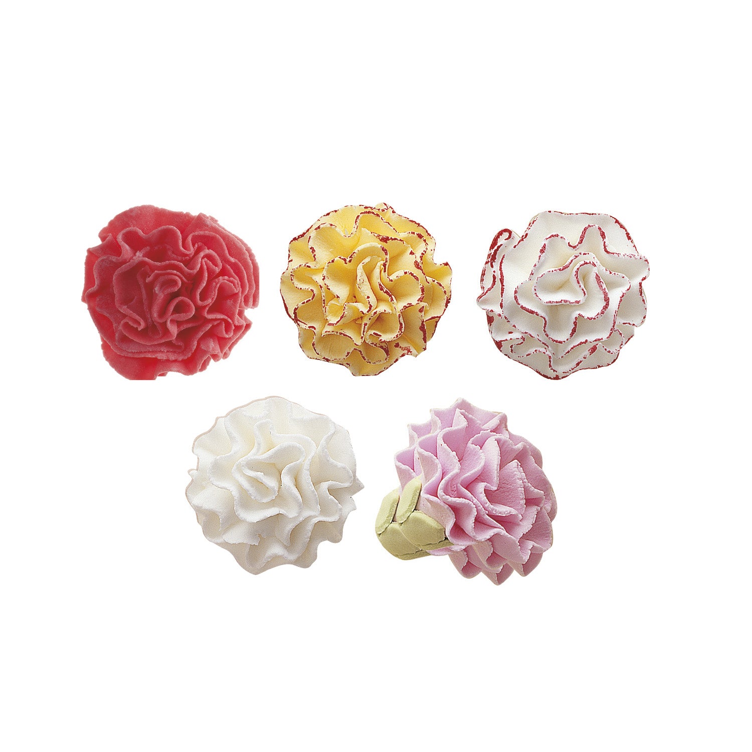 SUGAR CARNATIONS ASSORTMENT Ø 3,5CM