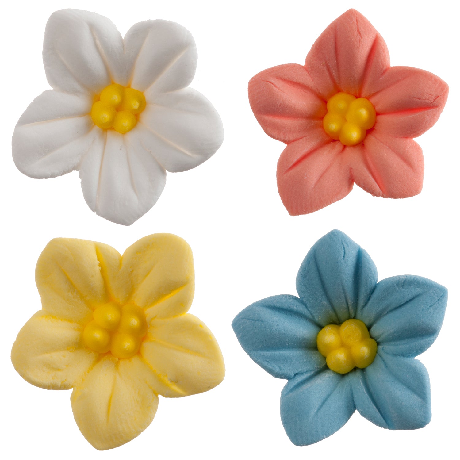 DECORACIÓN AZÚCAR FLOR CAMPANILLA 4 COLORES Ø 3,5 CM