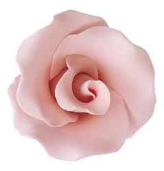 SPANISH RED ROSE SUGAR FLOWER PINK 4CM
