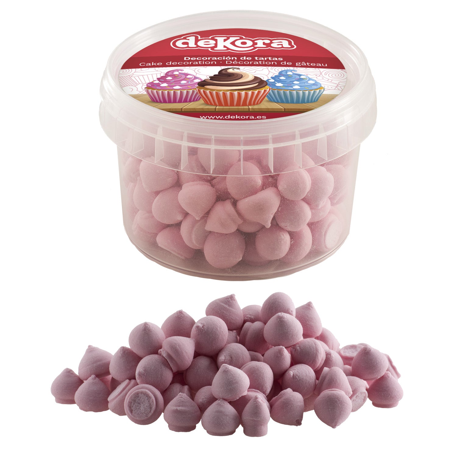 MERENGUES DE AÇÚCAR ROSA FRAMBOESA 90GR