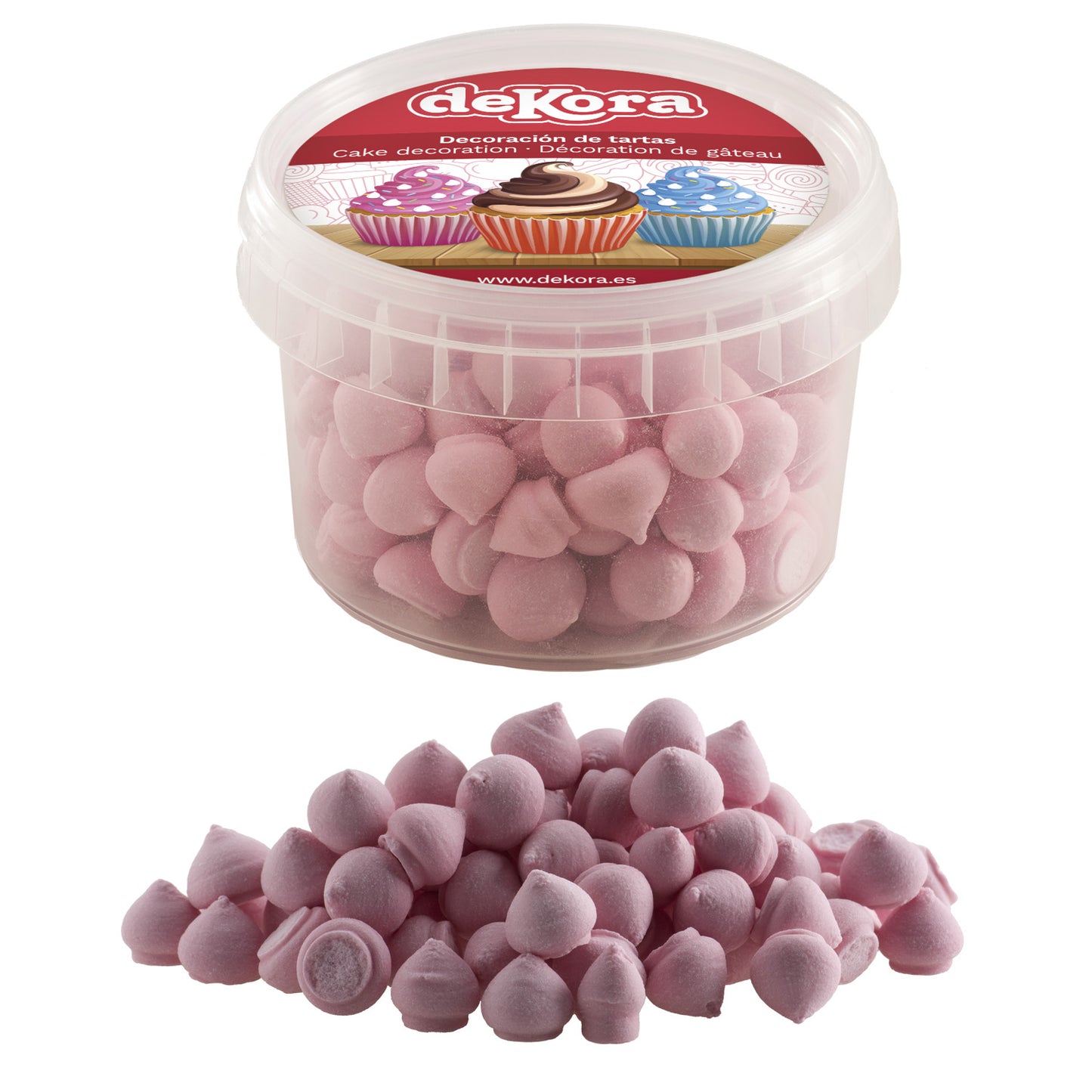 MERENGUES DE AÇÚCAR ROSA FRAMBOESA 90GR