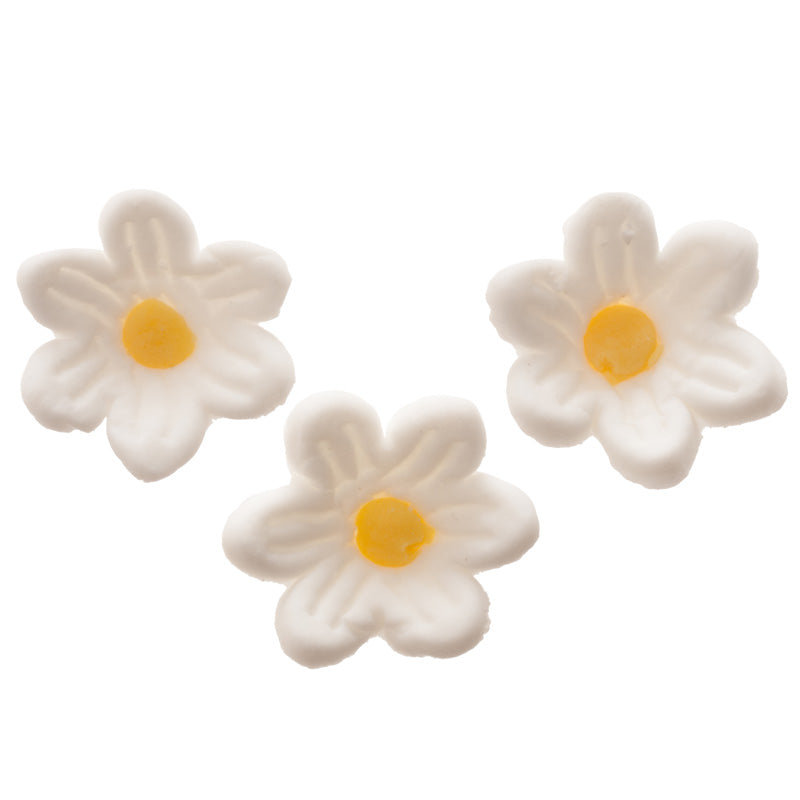 FLEUR EN SUCRE PRINTEMPS BLANCHE 2 CM