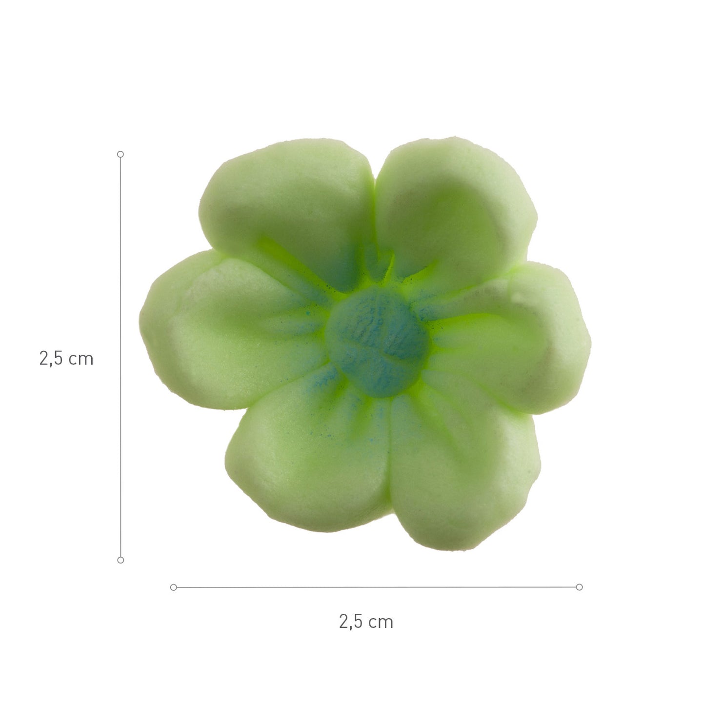 FLEUR EN SUCRE ASSORTIMENT 8 COULEURS  Ø 2,5 CM