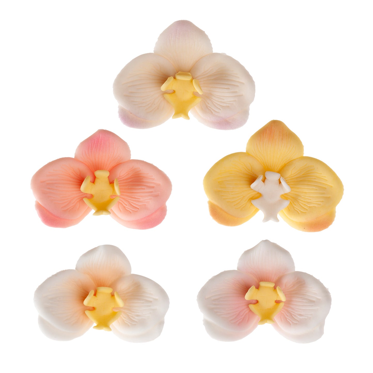 SUGAR CAKE DECORATION ORCHIDS 7CM