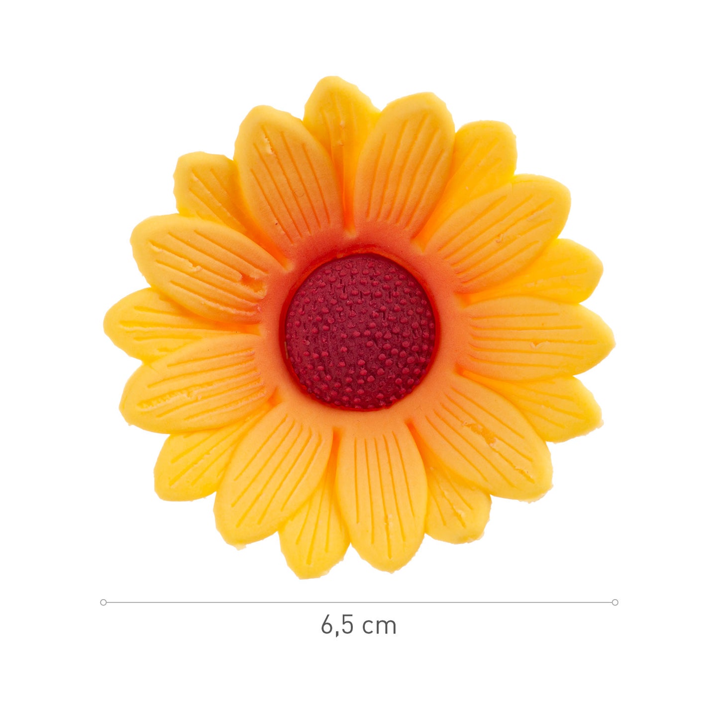 SUGAR CAKE DECORATION YELLOW DAISIES Ø 6.5CM
