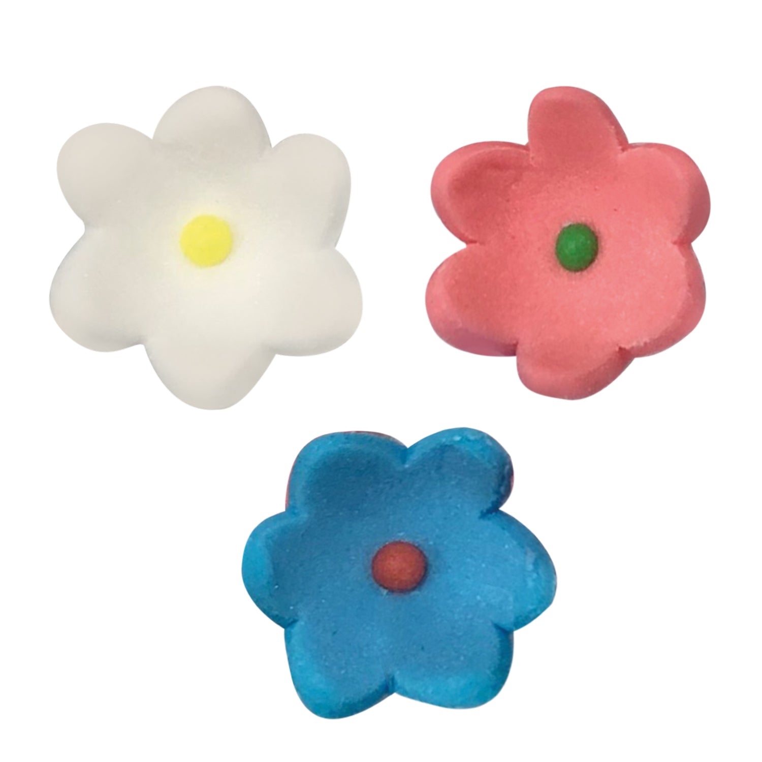 DECORAZIONE DI ZUCCHERO FIORE ESTELA COLORI ASSORTITI Ø1,5CM