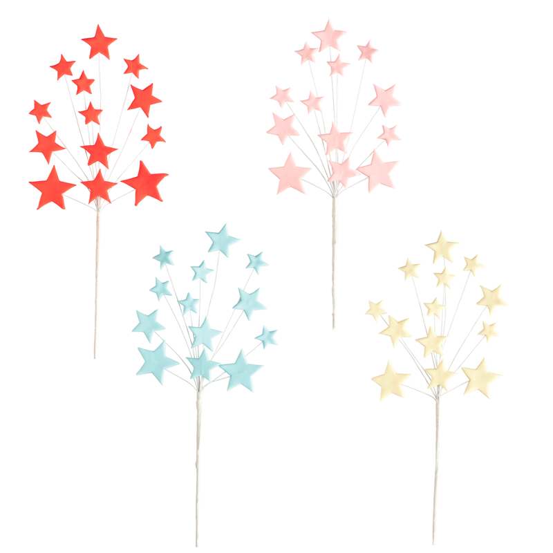 SUGAR DECORATION BOUQUET STARS 26 CM