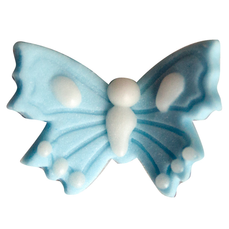 DECORAZIONE DI ZUCCHERO ASSORTIMENTO DI FARFALLE PASTA 25MM