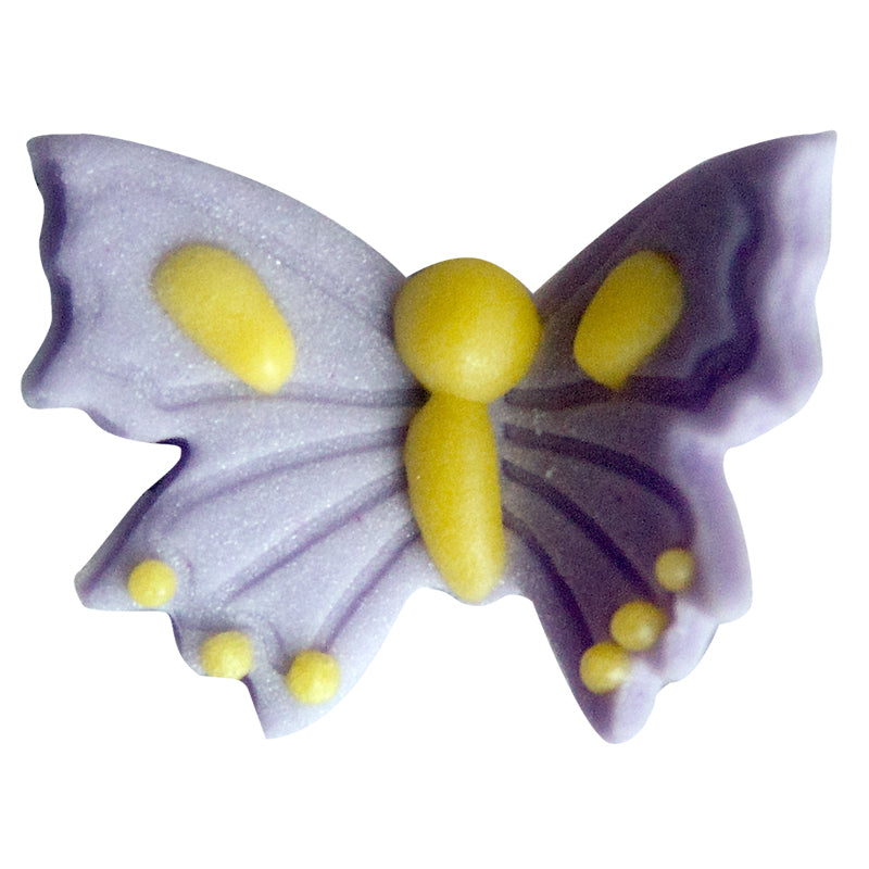 DECORAZIONE DI ZUCCHERO ASSORTIMENTO DI FARFALLE PASTA 25MM