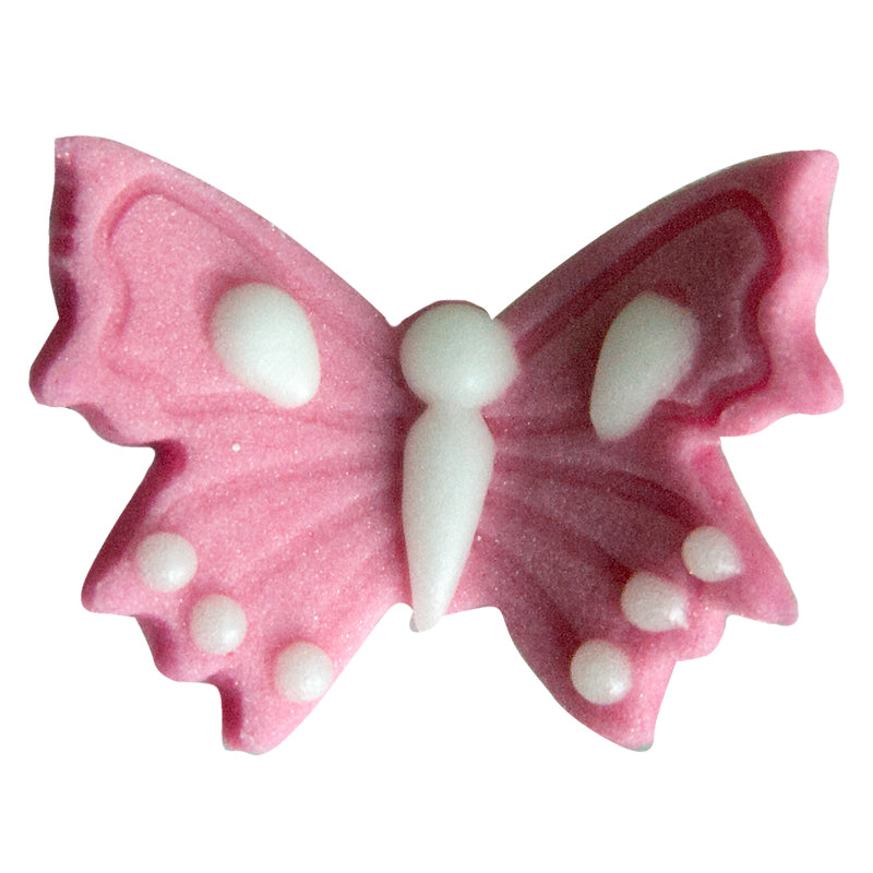 SUGAR DECORATION ASSORTED BUTTERFLIES 25MM