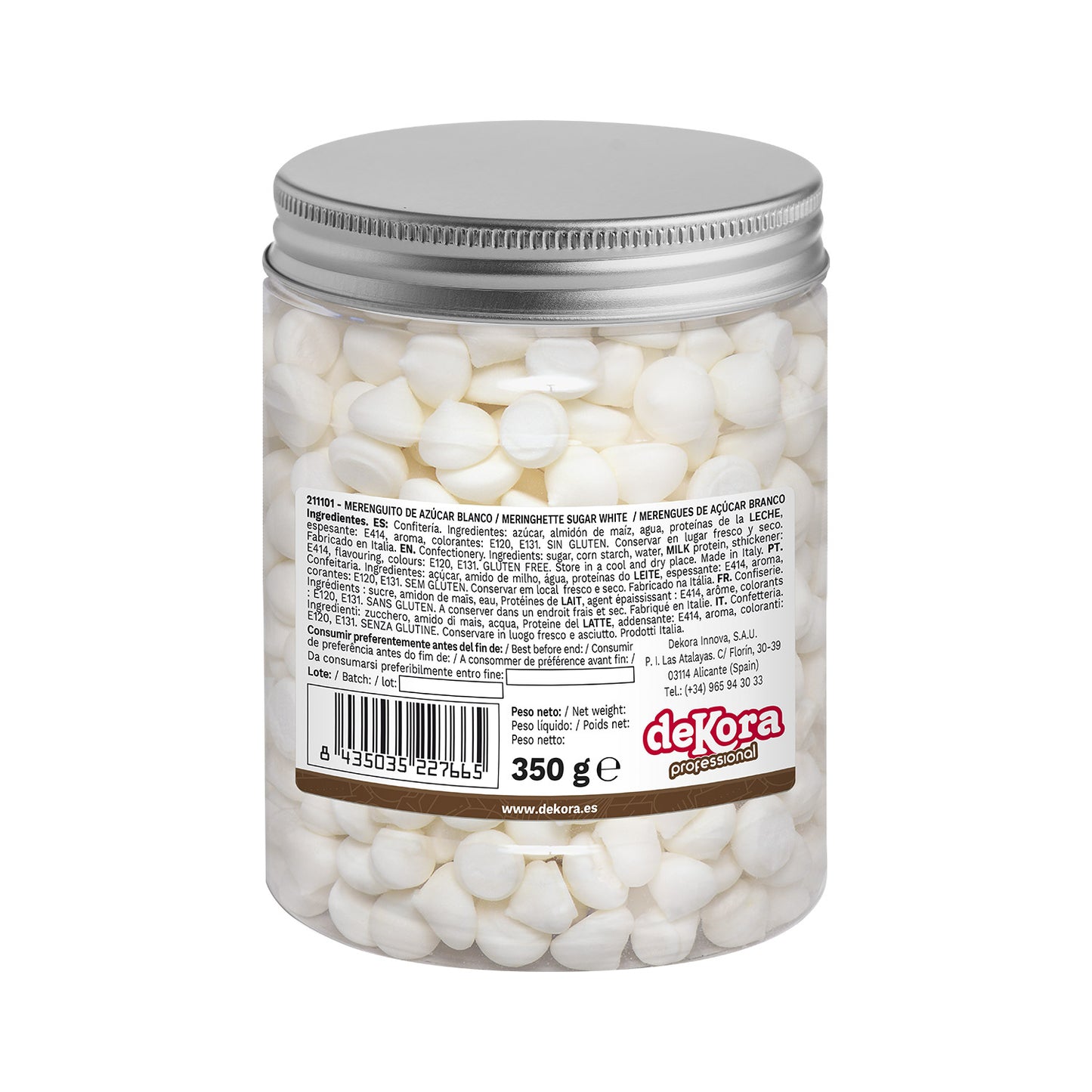 MERENGUES DE AÇÚCAR BRANCO 350GR