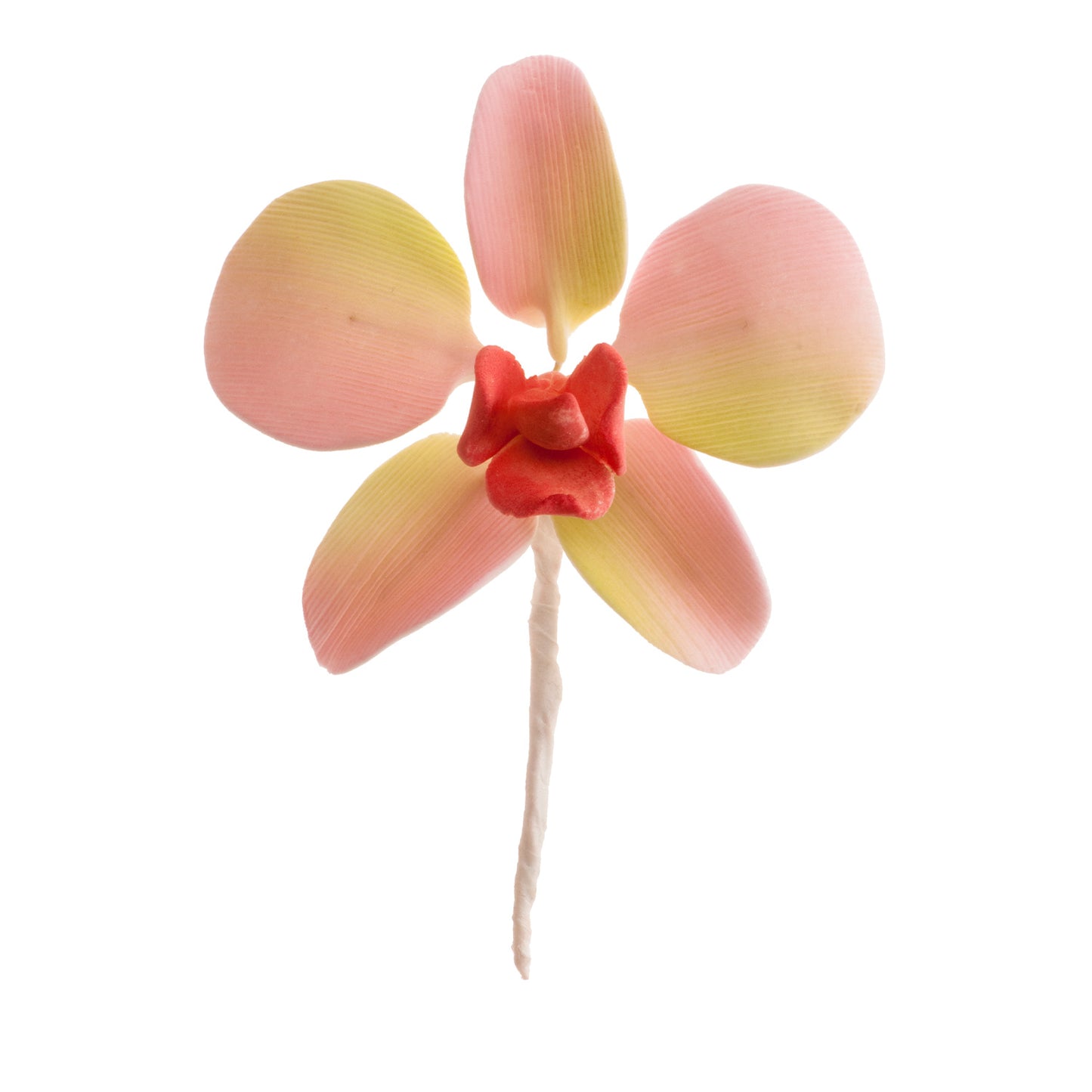 SUGAR CAKE DECORATING ORCHIDS 4 ASSORTED COLOR 7,6 cm