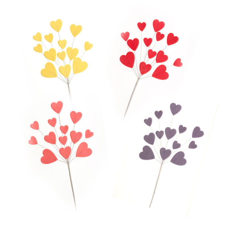MAZZO DECORAZIONE ZUCCHERO CUORI 26CM
