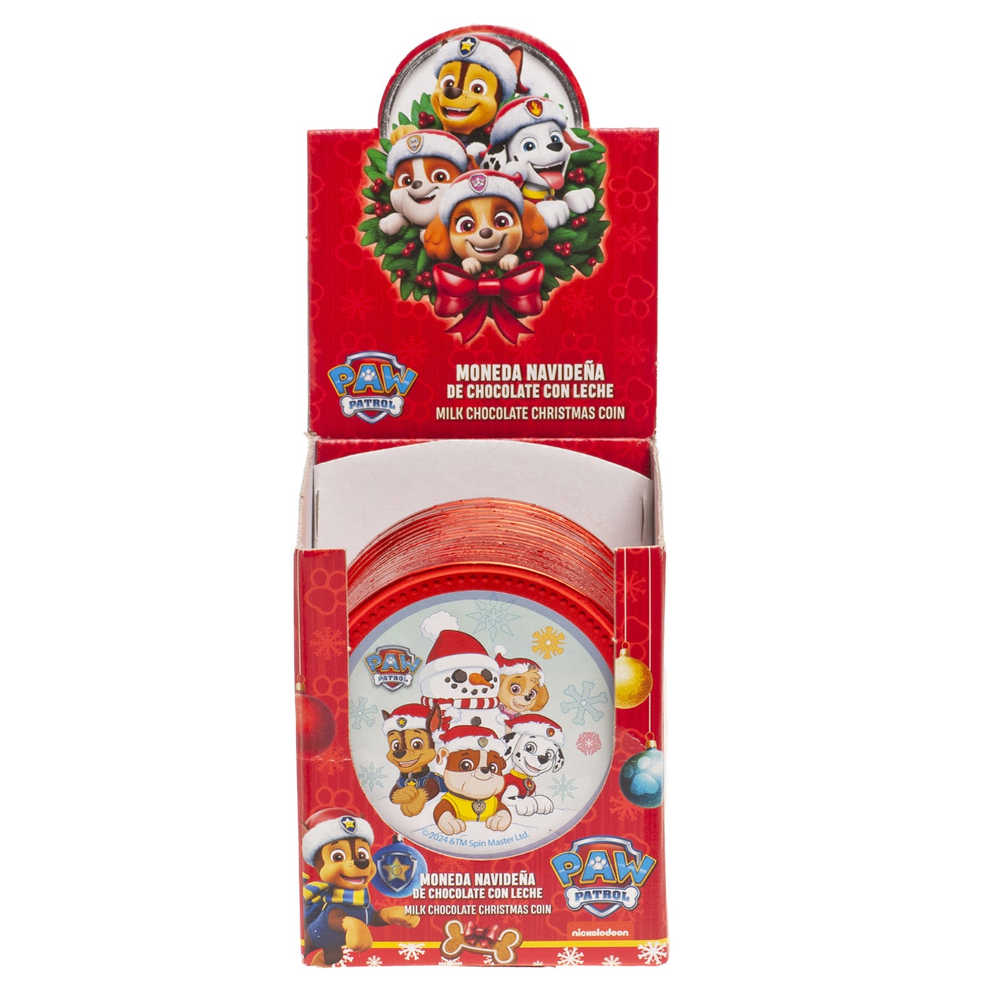 PIÈCES DE NOËL EN CHOCOLAT DE LA PATROUILLE DES PATTES 50GR