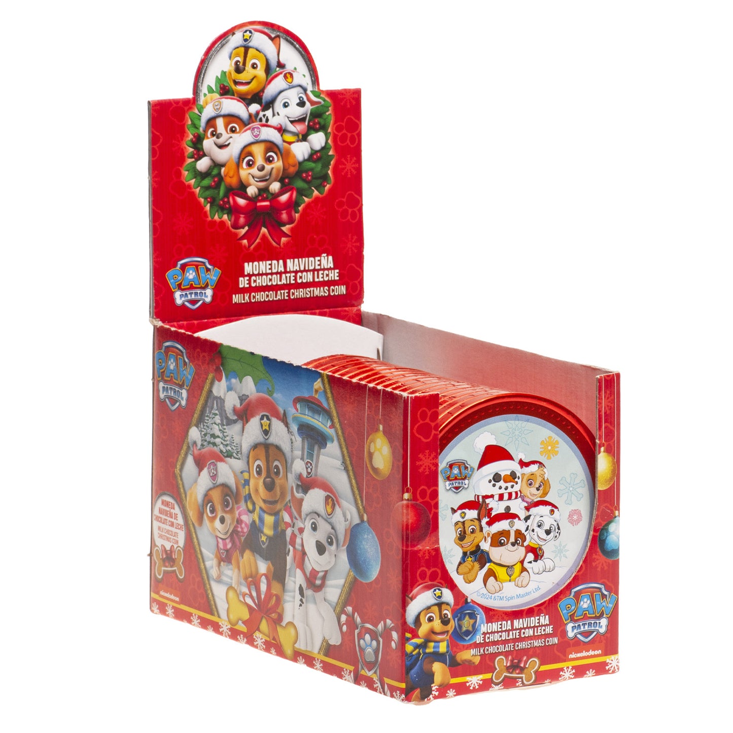 PIÈCES DE NOËL EN CHOCOLAT DE LA PATROUILLE DES PATTES 50GR
