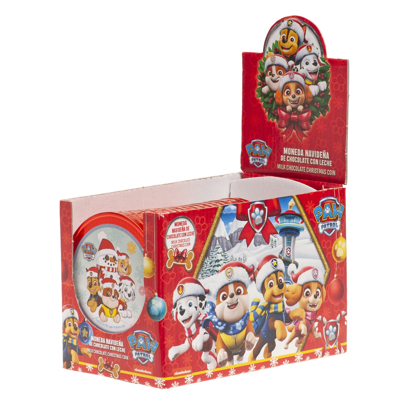 PIÈCES DE NOËL EN CHOCOLAT DE LA PATROUILLE DES PATTES 50GR