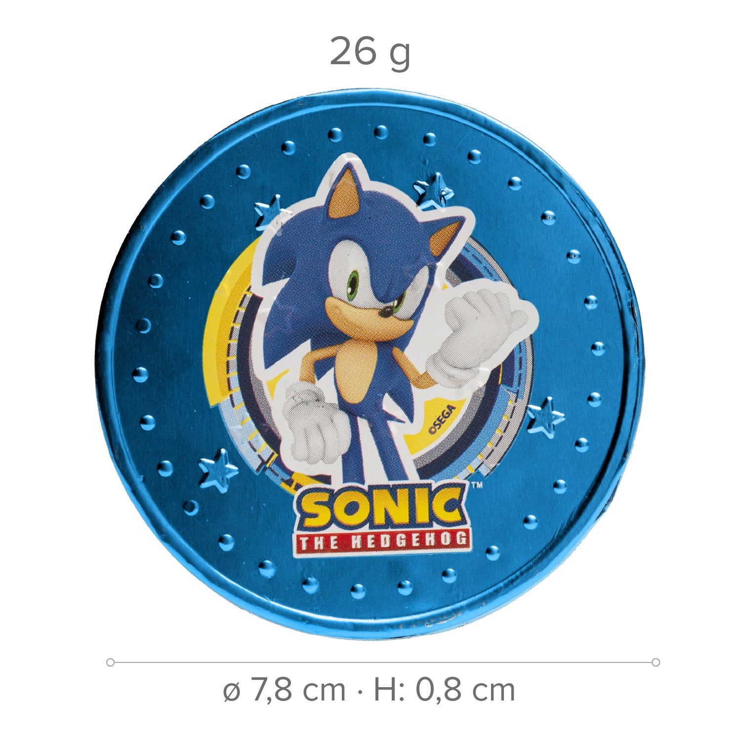 MONEDAS CHOCOLATE SONIC 26GR