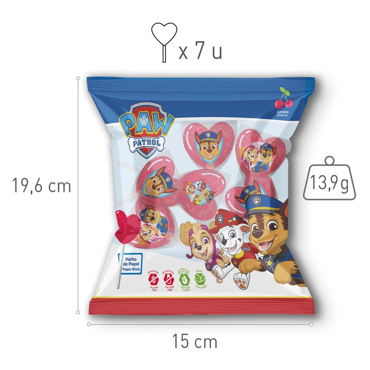 LECCA LECCA A FORMA DI CUORE PAW PATROL 13,9GR