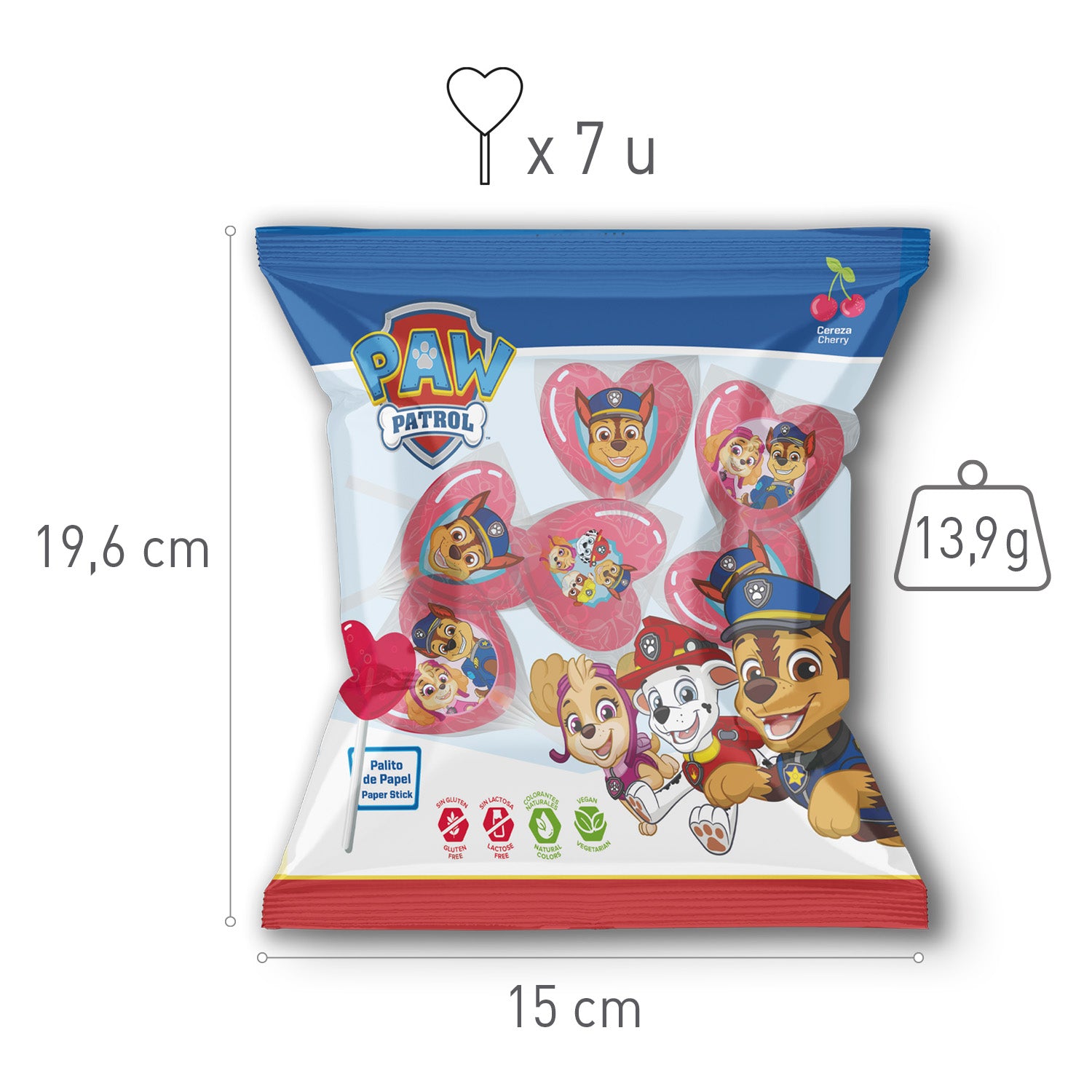 LECCA LECCA A FORMA DI CUORE PAW PATROL 13,9GR