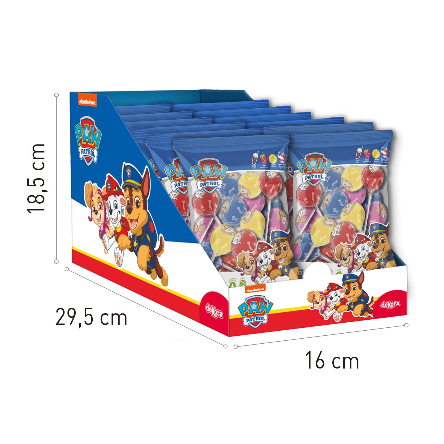 PAW PATROL CANDY LOLLIPOPS 12GR