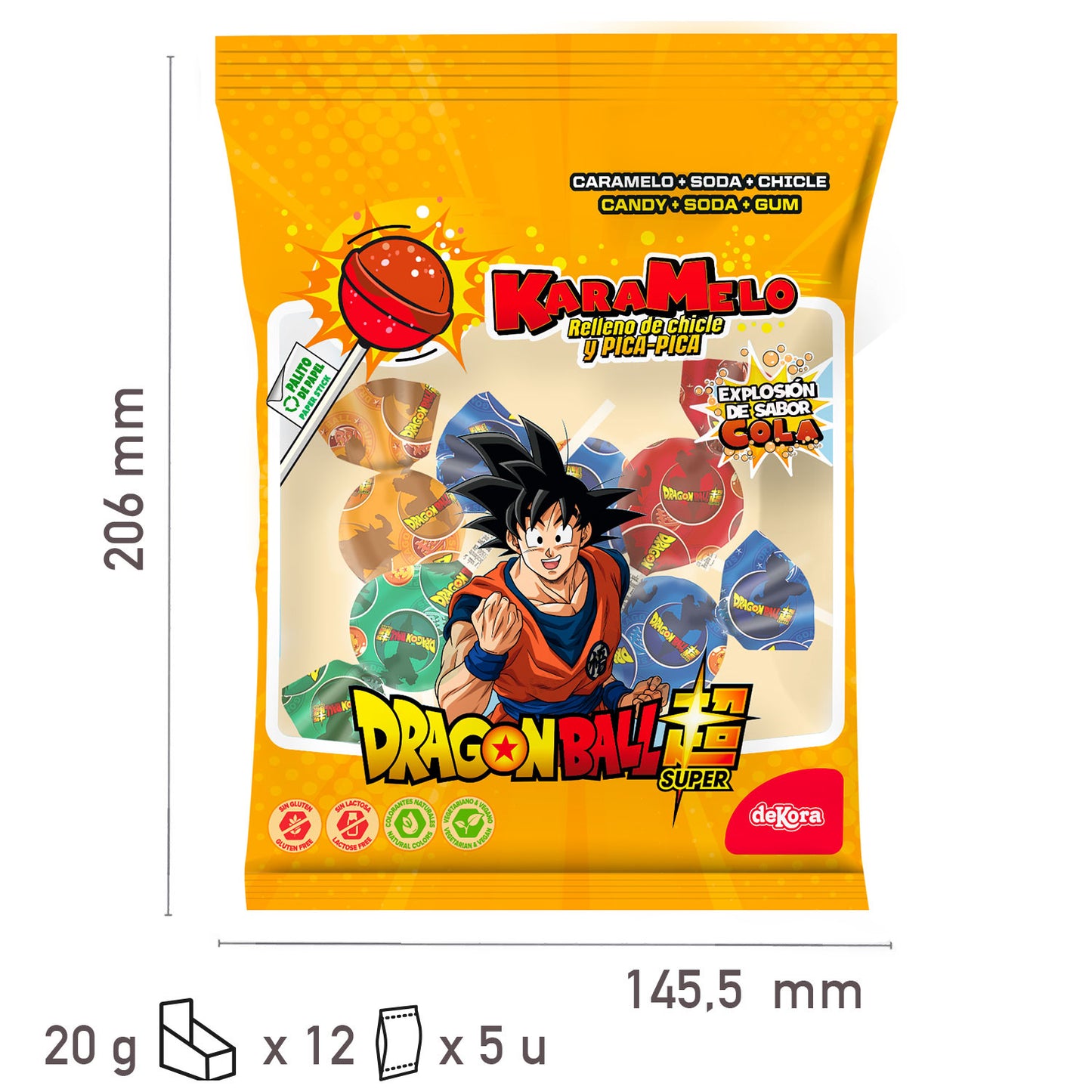 SUCETTES  DRAGON BALL 20GR