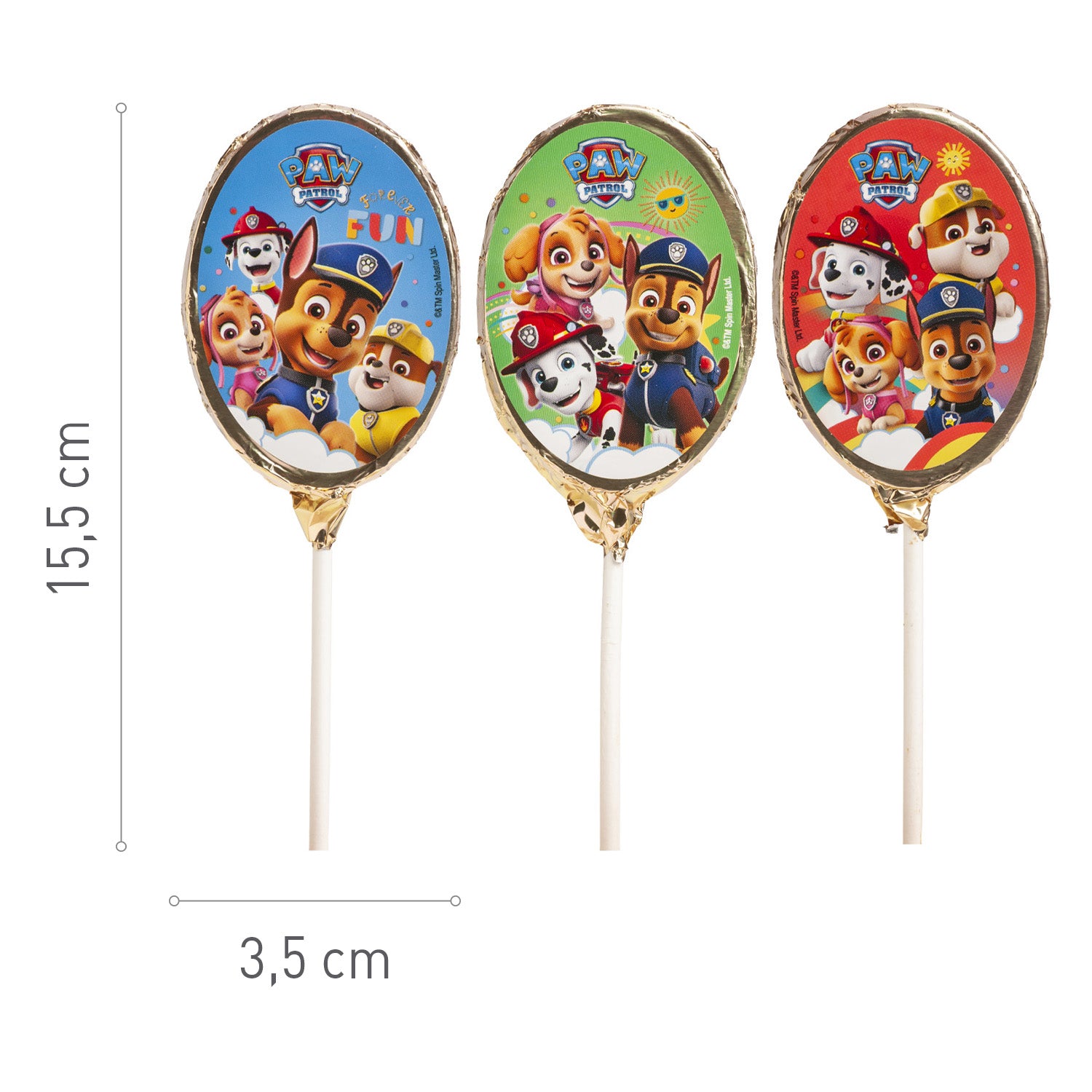 SUCETTES CHOCOLAT PAW PATROL 30GR