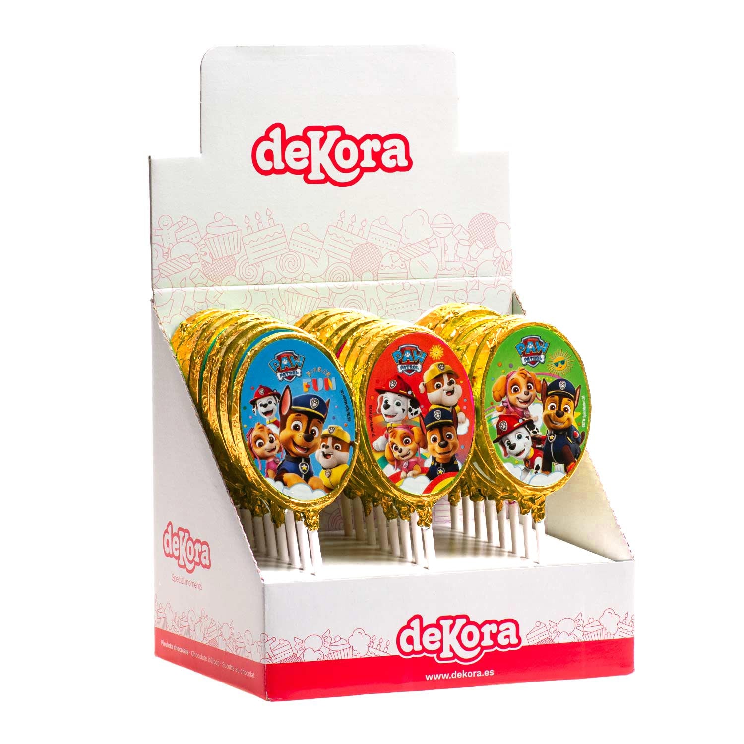 SUCETTES CHOCOLAT PAW PATROL 30GR