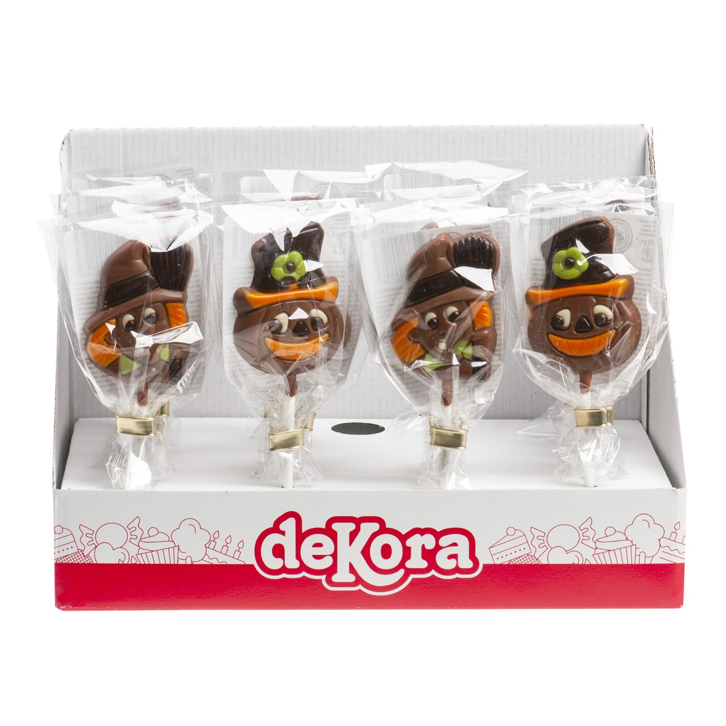 PIRULETAS CHOCOLATE HALLOWEEN 2 MOD.SURT. 20GR