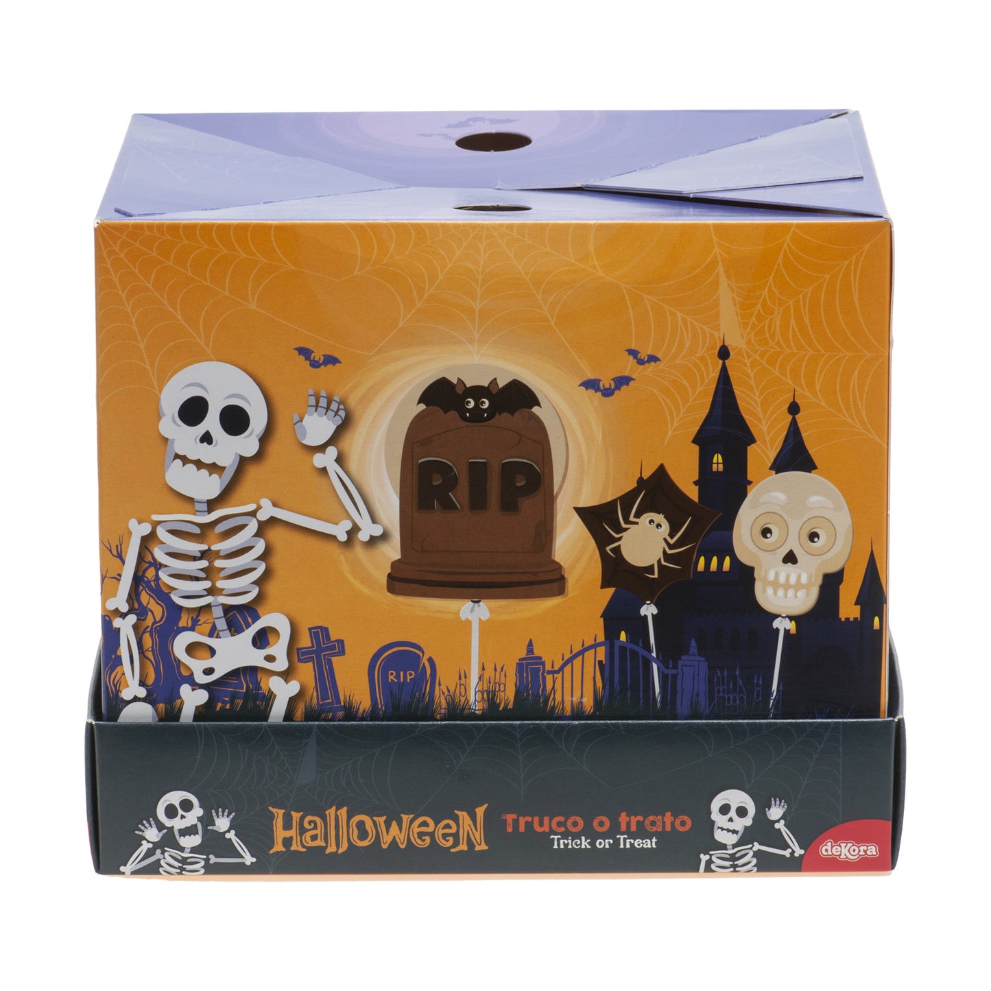 ASSORTED HALLOWEEN CHOCOLATE LOLLIPOPS 3 ASST. MOD. 25GR