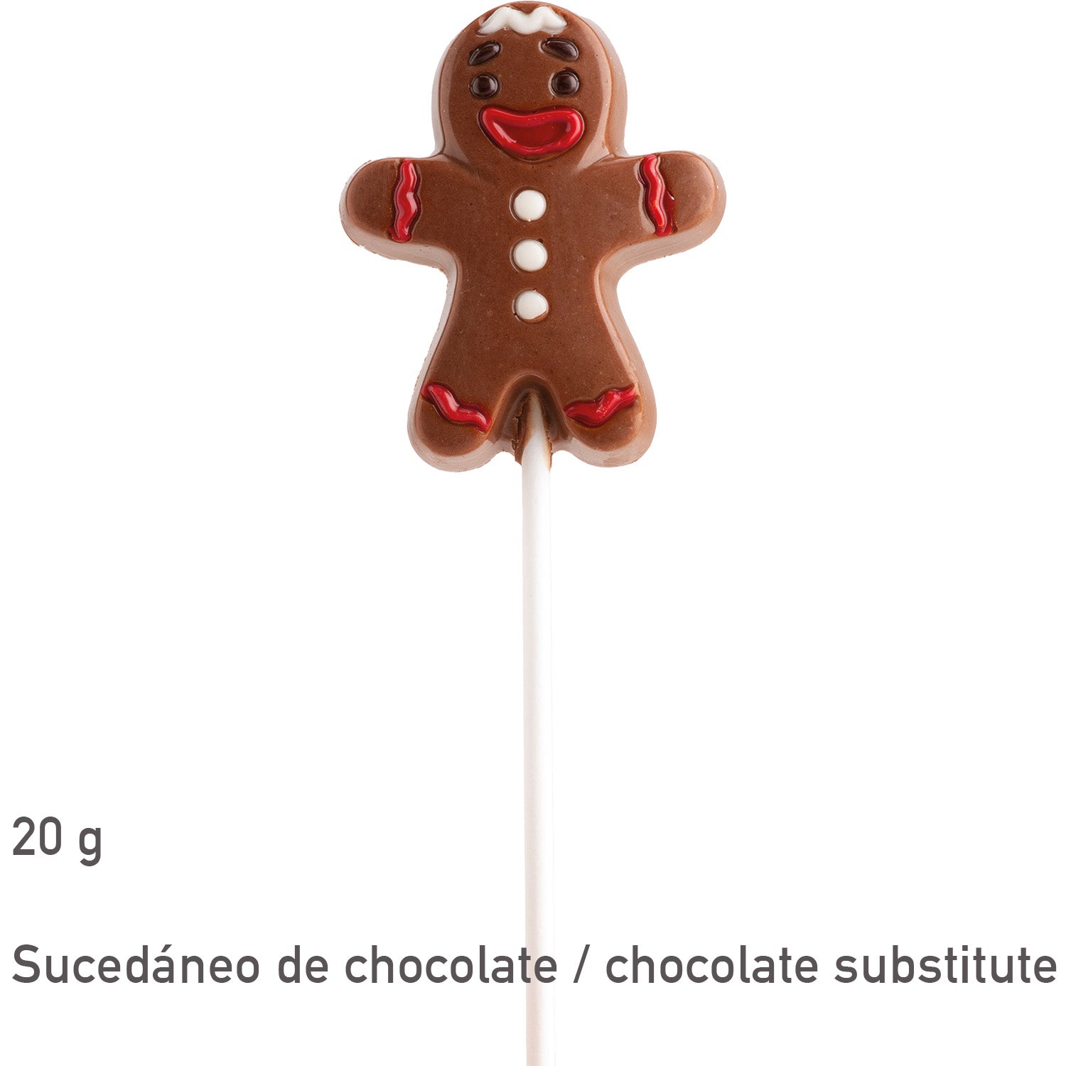 PIRULETAS GINGERBREAD CHOCOLATE 20GR