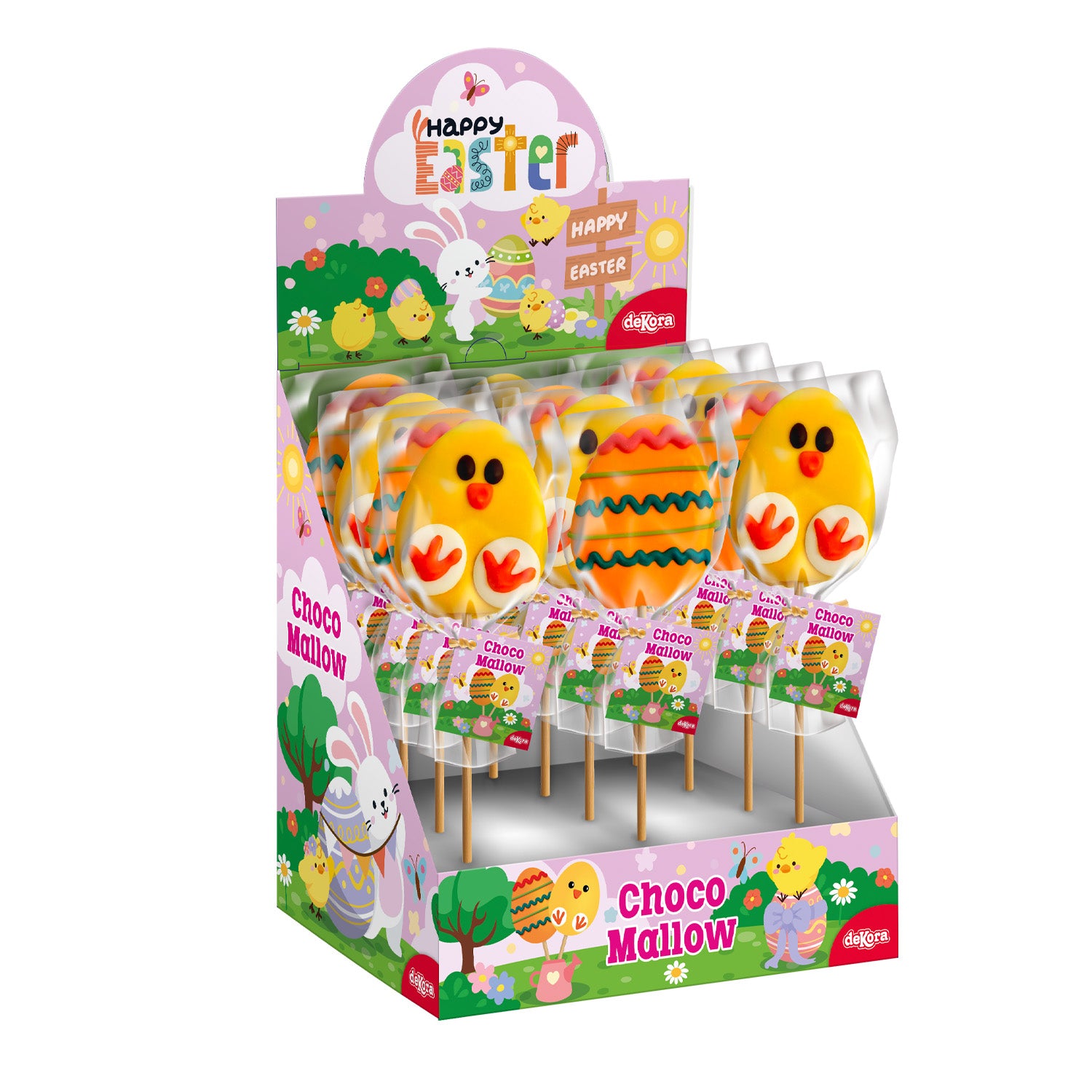 CHOCO-MALLOW LOLLIPOP SURT. PÁSCOA 30GR