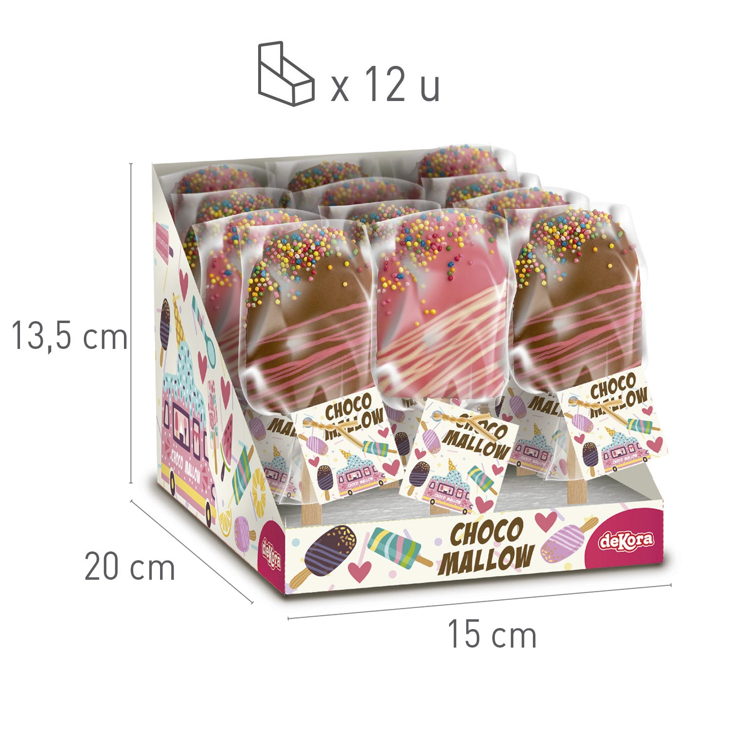 PIRULETA MALLOW CHOC SURT. HELADOS 30GR