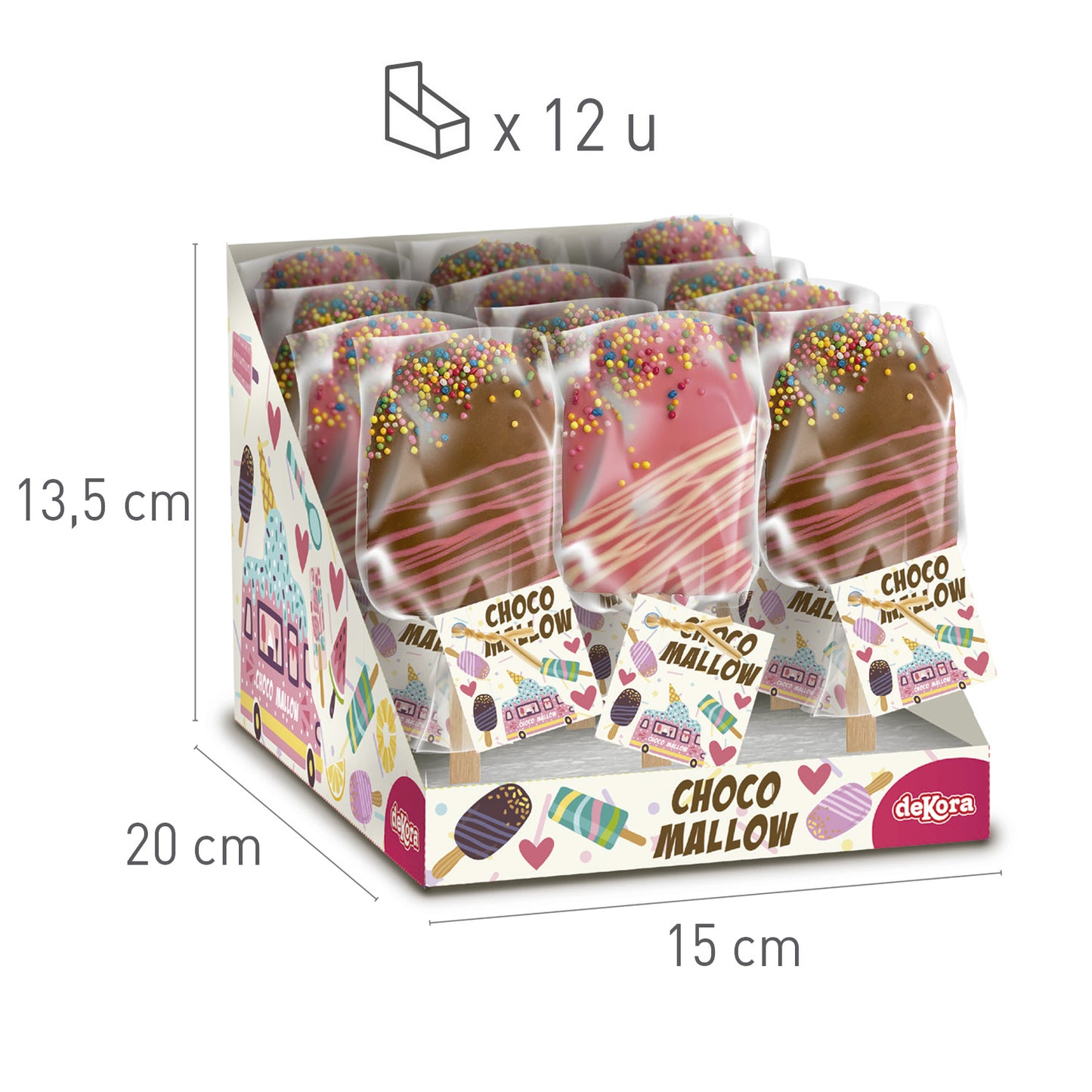 PIRULETA MALLOW CHOC SURT. HELADOS 30GR