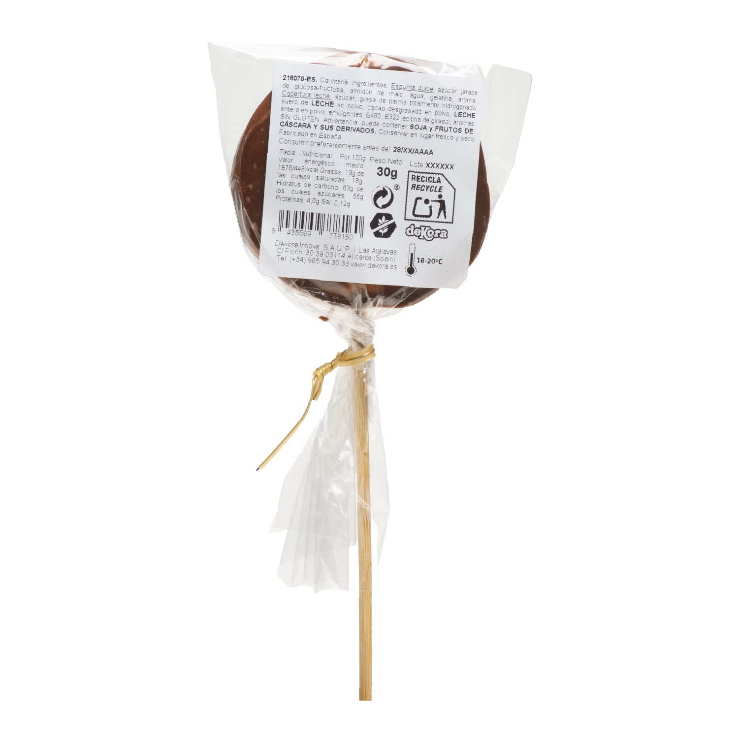 PIRULETAS MALLOW CHOC REYES MAGOS 30GR