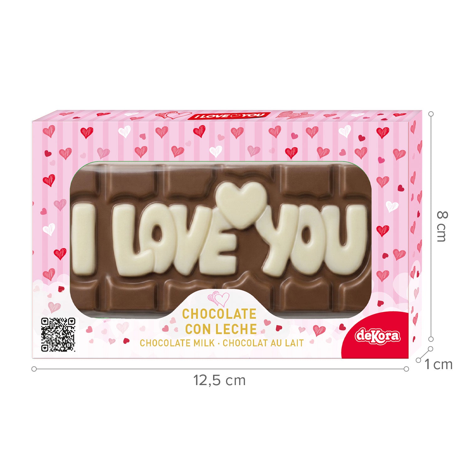 MINI TAVOLETTA DI CIOCCOLATO  I LOVE YOU 40GR