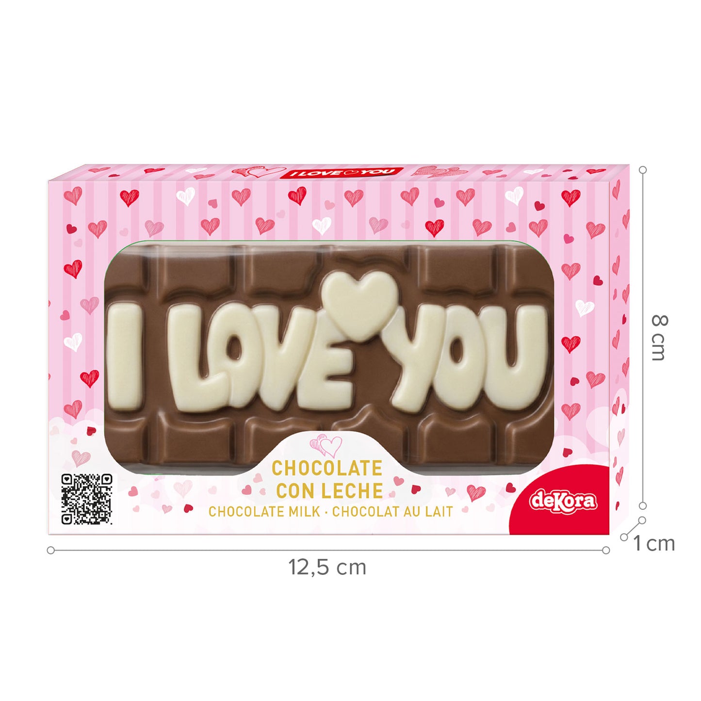 MINI TAVOLETTA DI CIOCCOLATO  I LOVE YOU 40GR