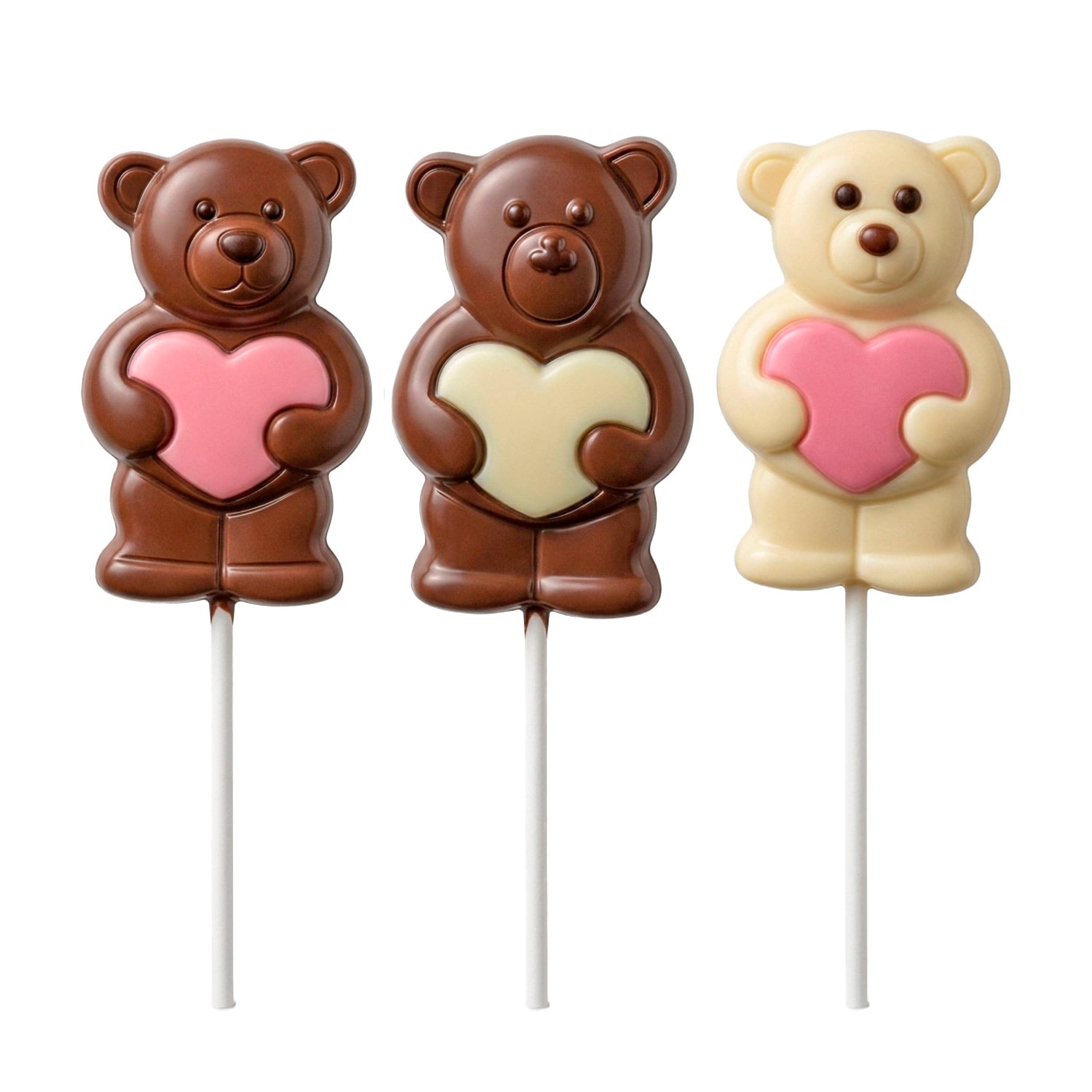 LECCA LECCA AL CIOCCOLATO ORSO CUORE ROSA 20GR
