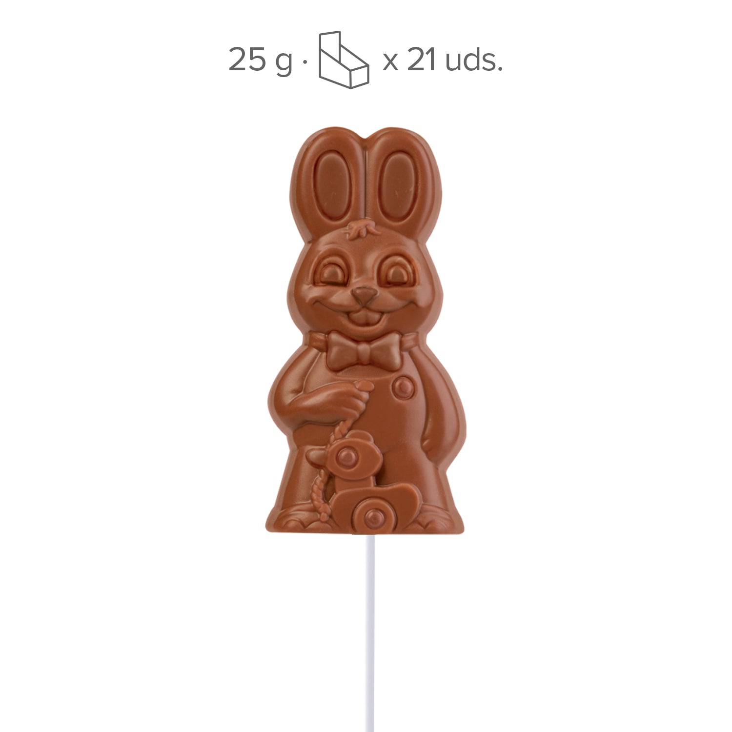 PIRULETA CONEJO CHOCOLATE CON LECHE 20GR