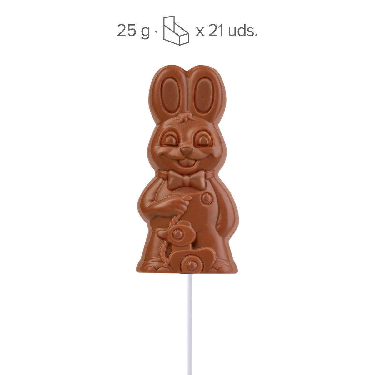 PIRULETA CONEJO CHOCOLATE CON LECHE 20GR