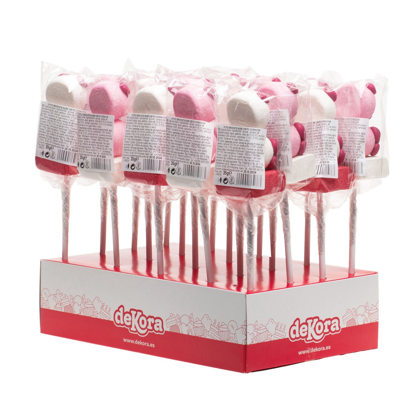 MALLOW BEAR HEART KEBAB 35GR