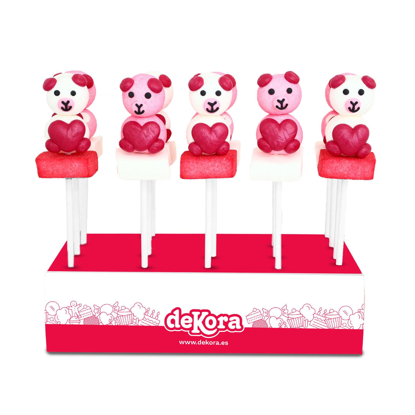 MALLOW BEAR HEART KEBAB 35GR