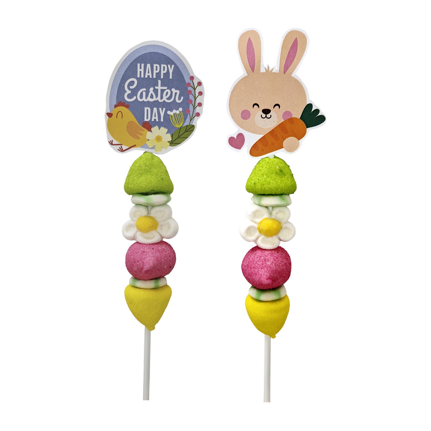 MALLOW EASTER SURT.MALLOW BROCHETTE 40GR
