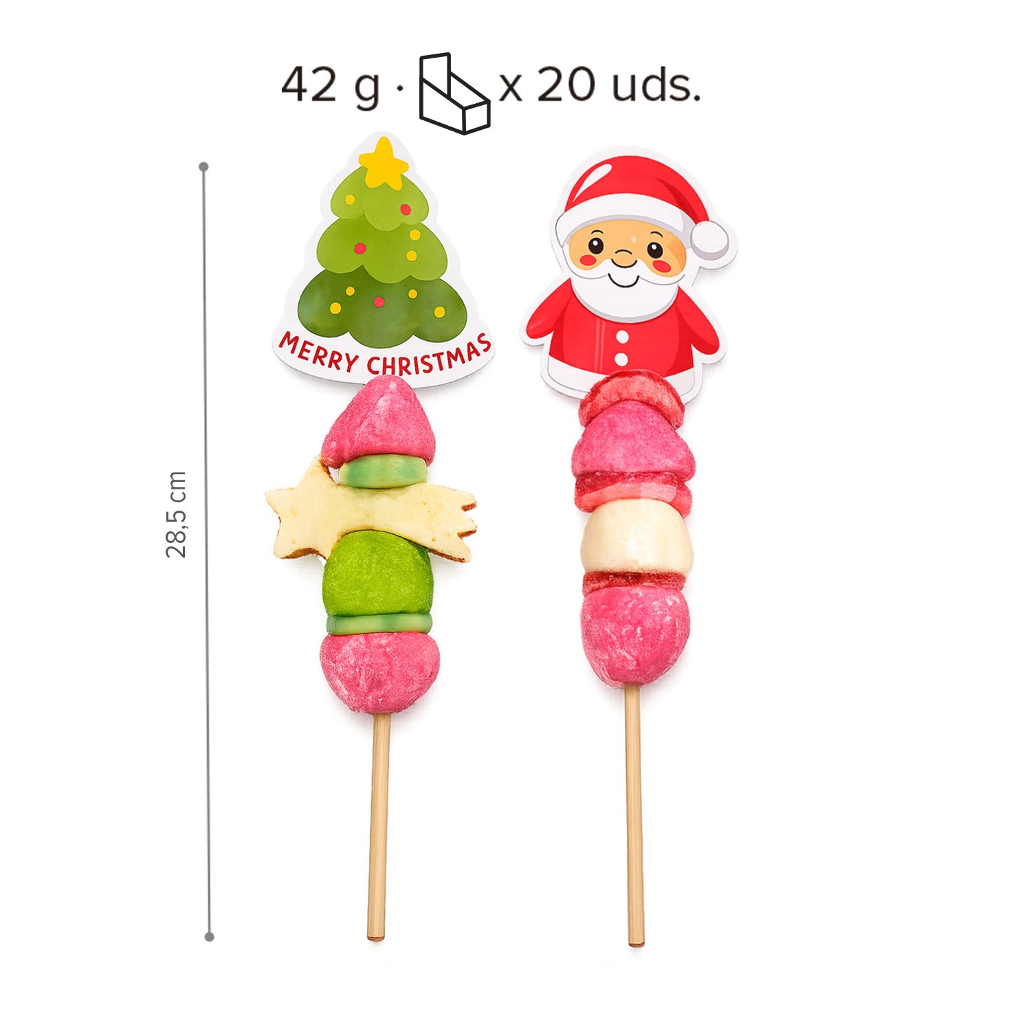 BROCHETA SURT. XMAS MALLOW 42GR