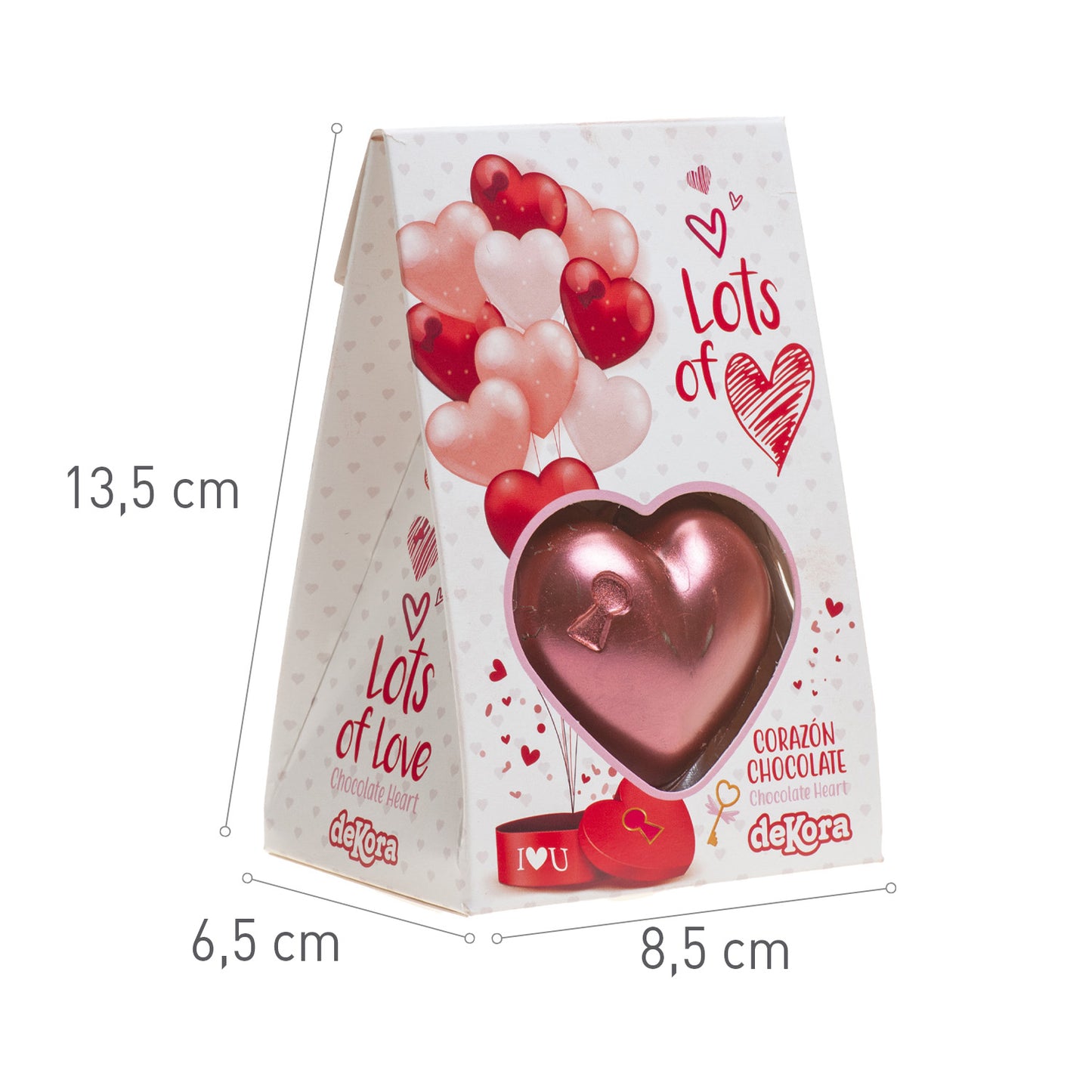 SPRAYED CHOCOLATE HEART 42GR