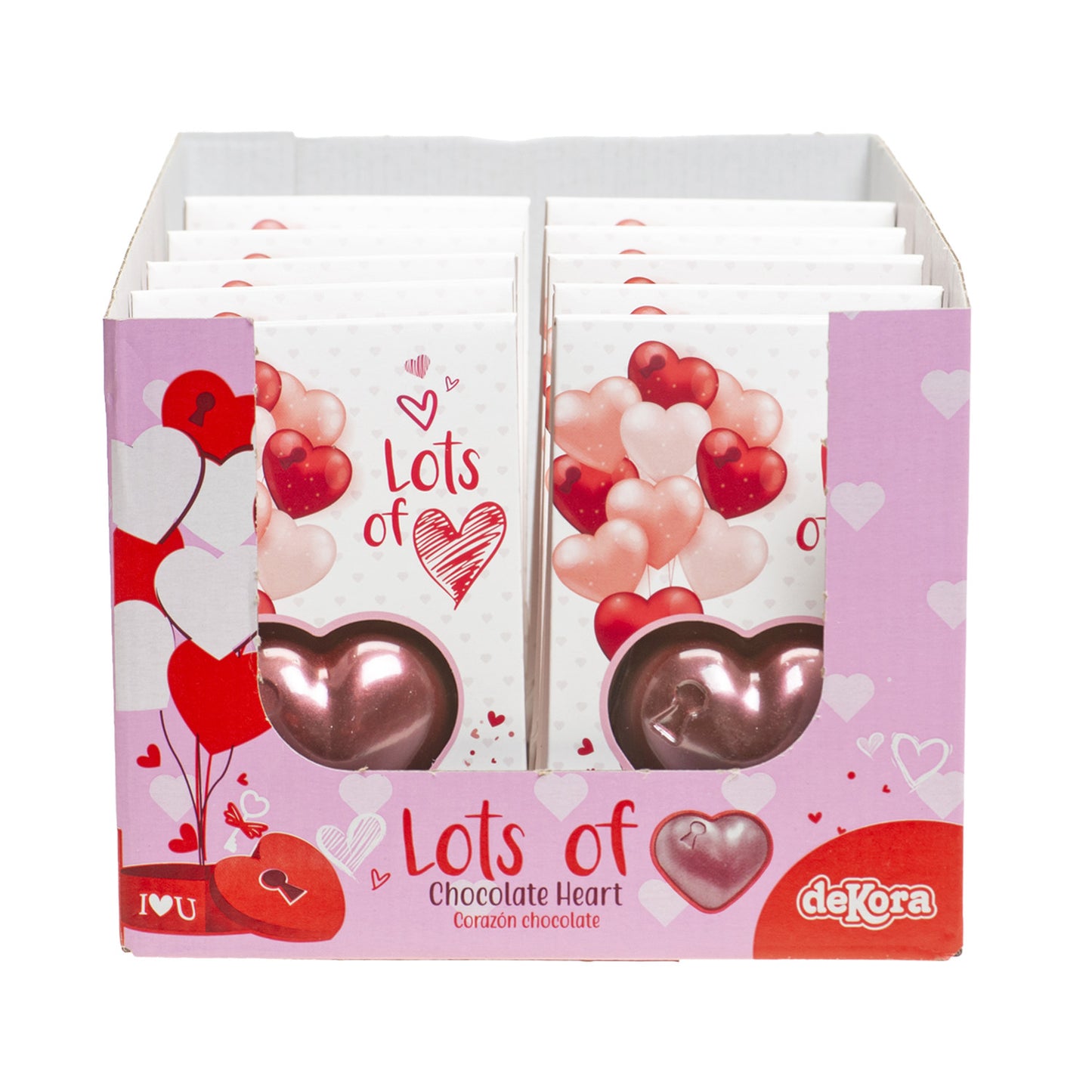 SPRAYED CHOCOLATE HEART 42GR